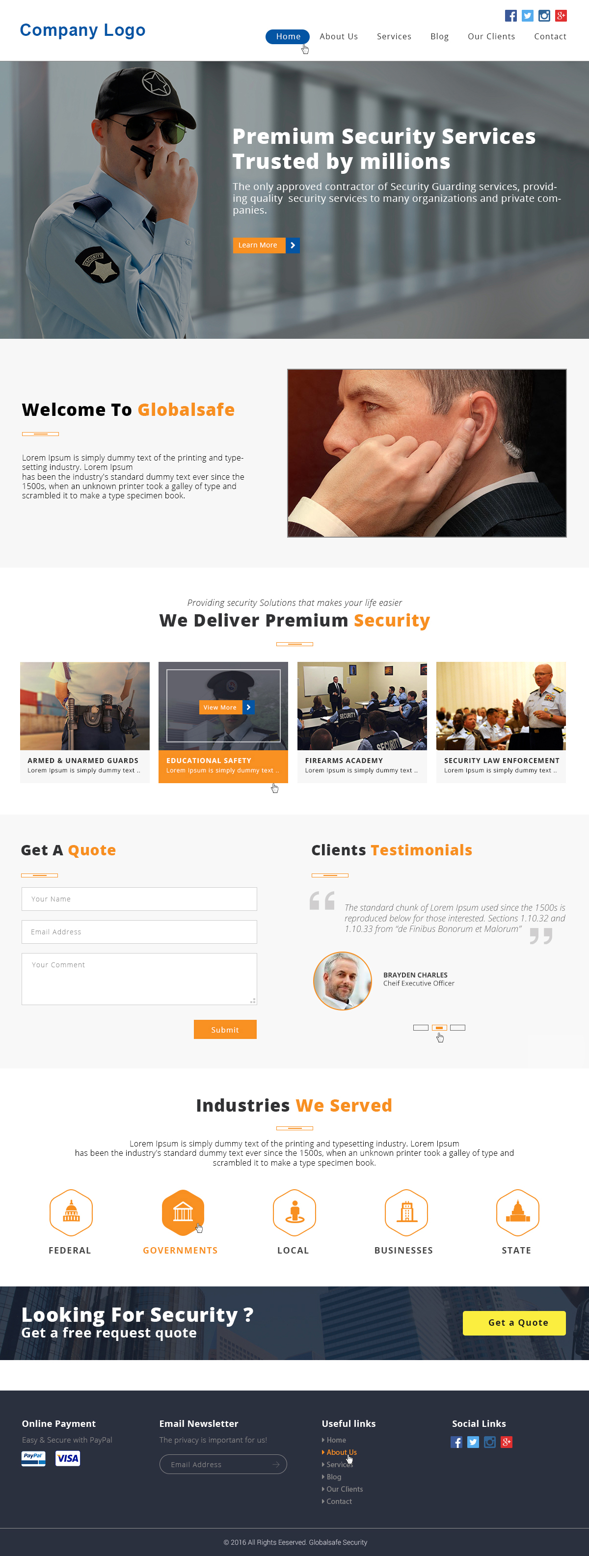 security-services-website-template-ved-web-services