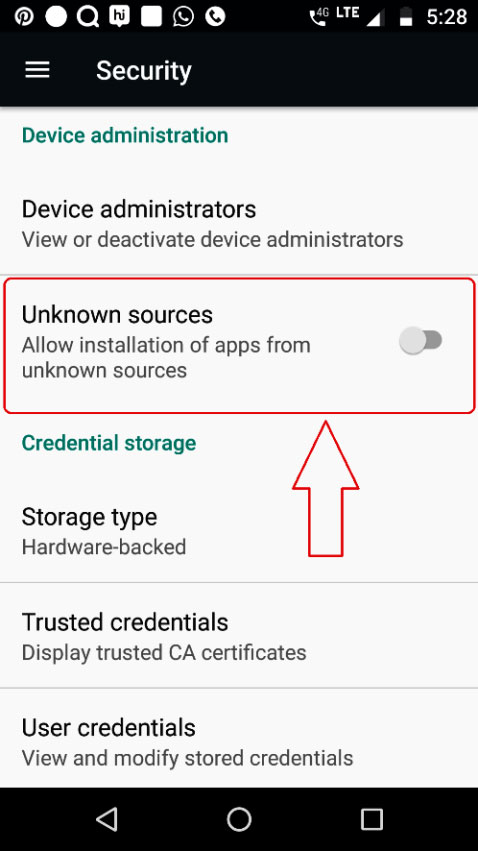 Android Apps Unknown Installation