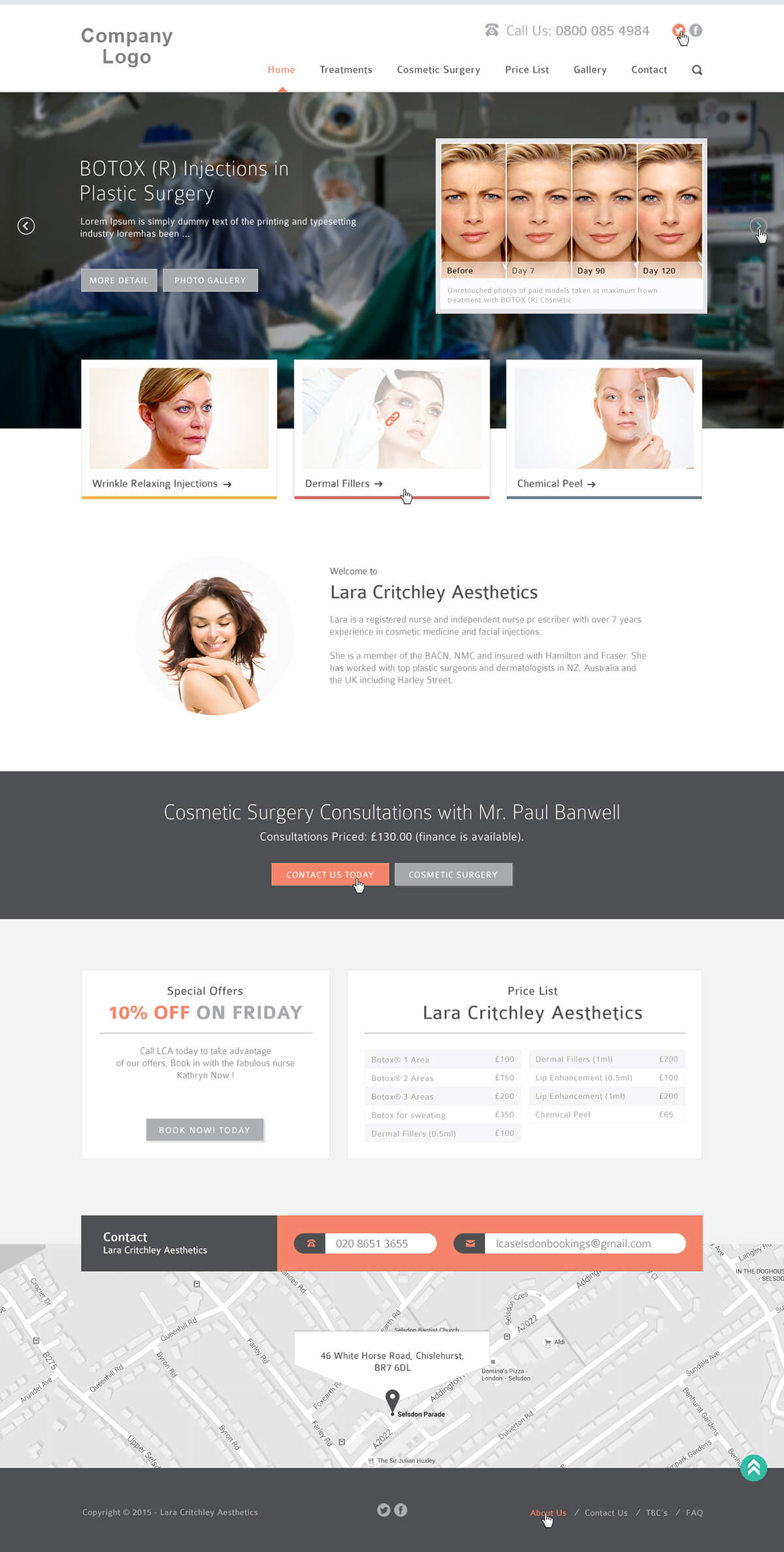Cosmetic & Plastic Surgery Website Template